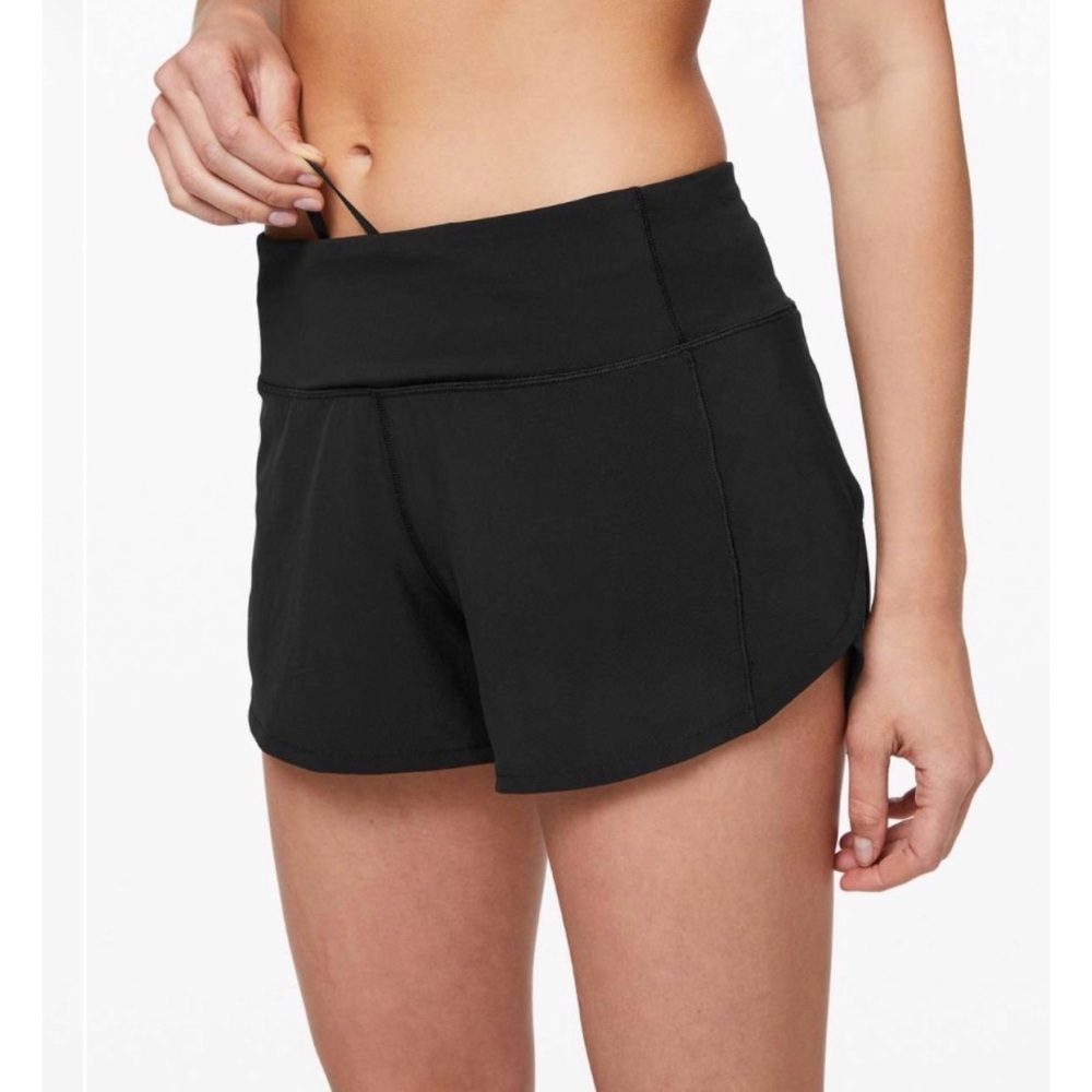 Lululemon Speed Up Short Long *4" Updated Fit Black 2 - Picture 6 of 9